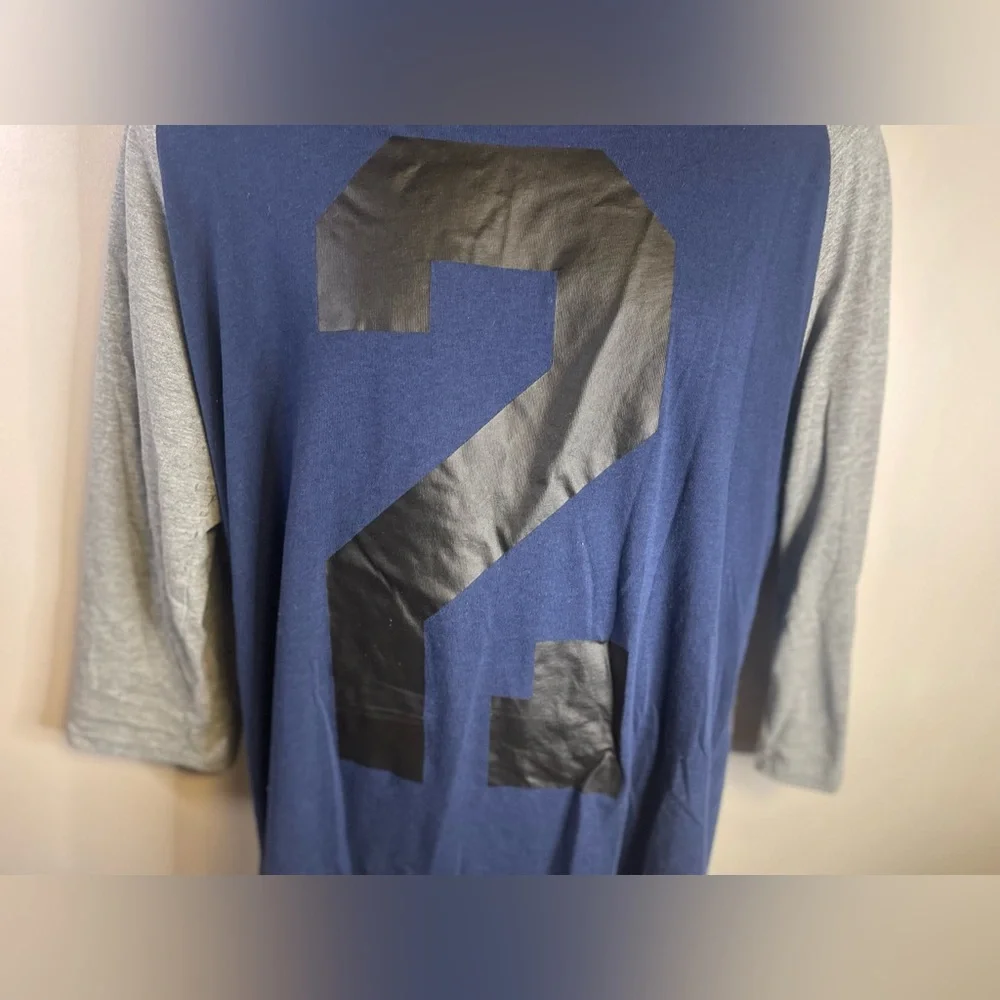 Air Jordan Brand 23 Double Sided Raglan 3/4 Sleeve Droptail T-Shirt Men size XLT - Picture 3 of 11